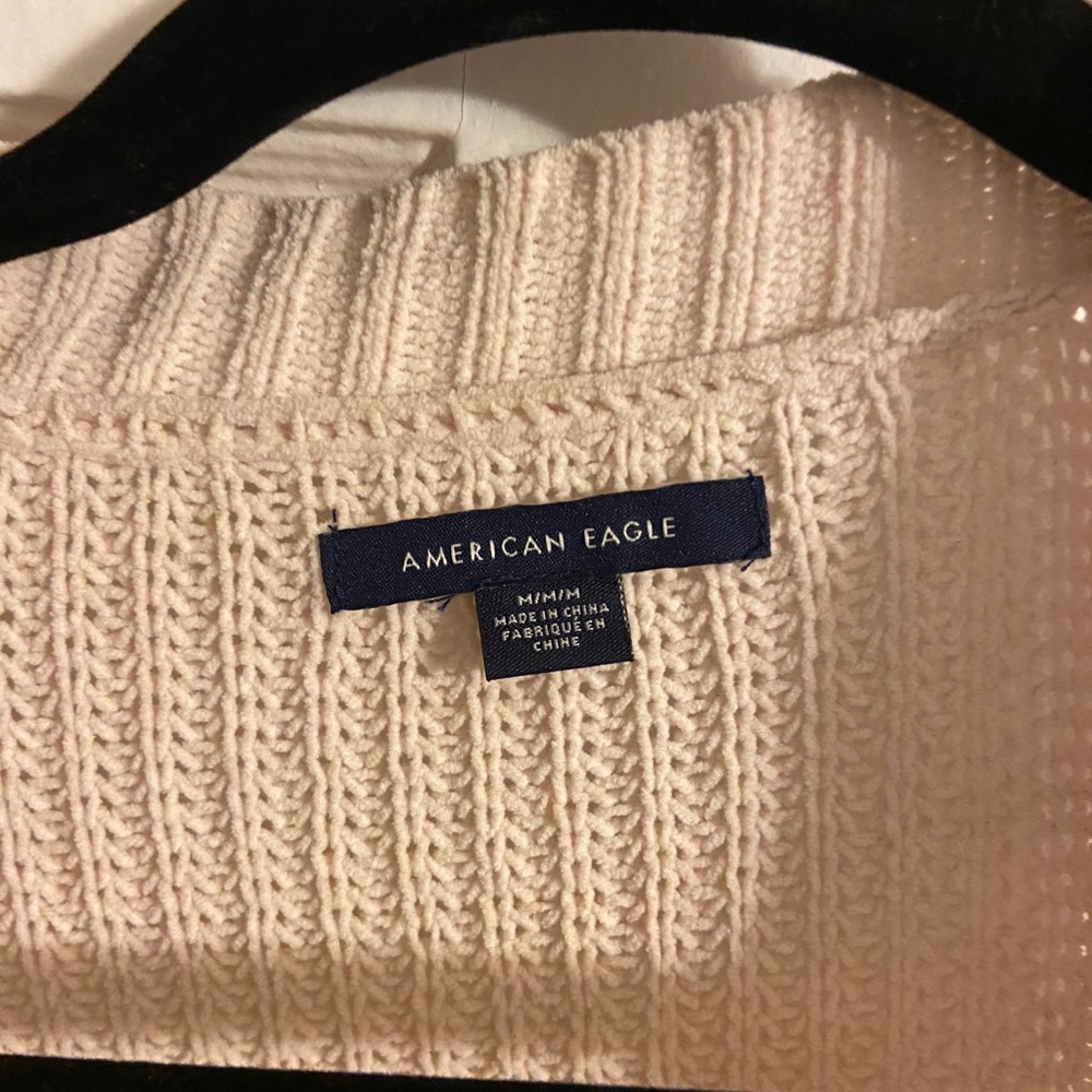 American Eagle Cream Cardigan